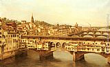 View Of The Ponte Vecchio, Florence by Antonietta Brandeis